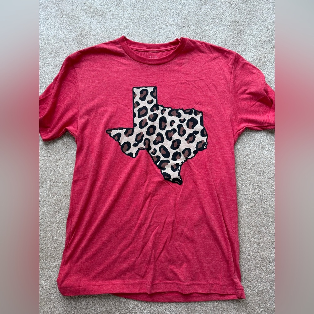 Leopard Texas Graphic TShirt
